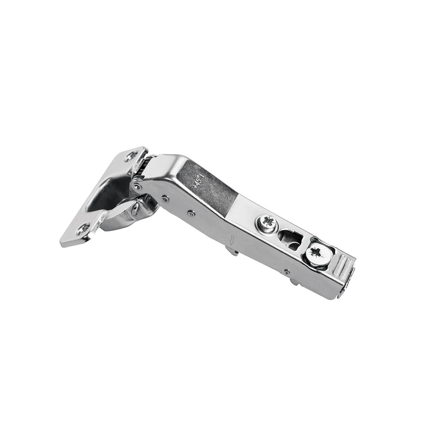 Петля +45° DTC PIVOT-PRO Click-On с доводчиком 48мм  (C80E676F) 
