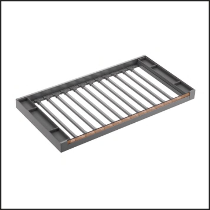 Вешалка для брюк Pure-Pro LK L=450,  ширина=900мм серая  (LK4590K31,  E30) 