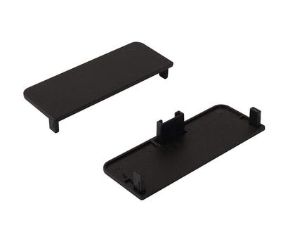 Заглушки GOLA для С-обр. профиля закрытые, черный металлик (PL.03.3200.BL) Заглушки GOLA для С-обр. профиля закрытые, черный металлик (PL.03.3200.BL)