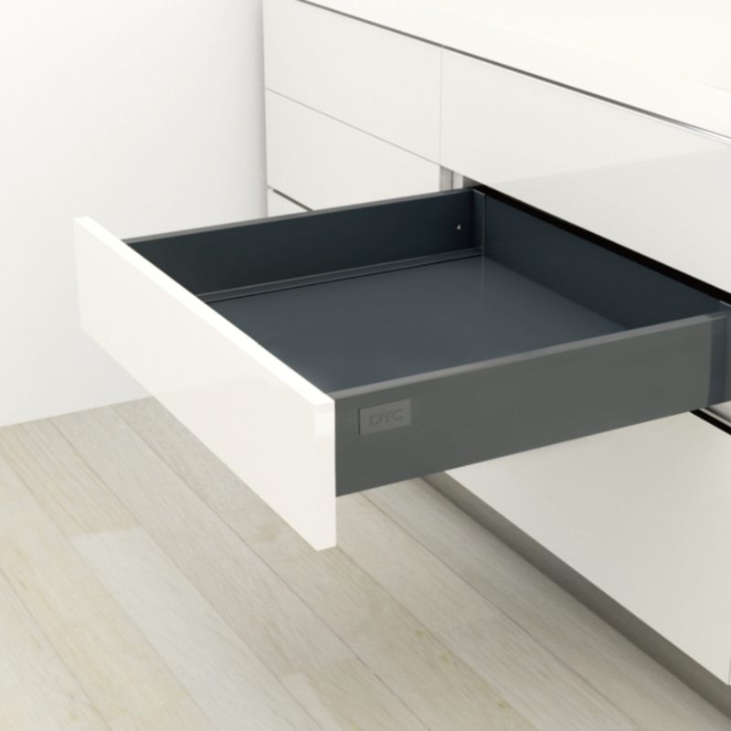 Комплект ящика Dragon-Pro,  Push-Open,  L=400,  H= 80,  40кг,  темно-серый  (HB604004AX,  E30) 