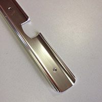 Планка У-образн 38мм хром  2-х стор соед-угловая