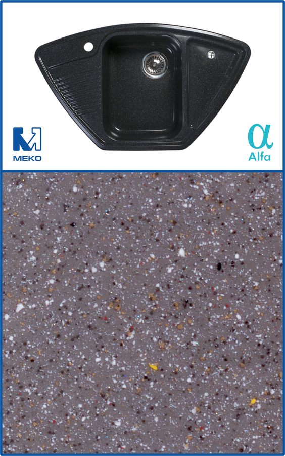 Мойка камен.840*495-150,3,5" угловая "Мокрый асфальт" б/сиф.(10) Мойка камен.840*495-150,3,5" угловая "Мокрый асфальт" б/сиф.(10)