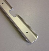 Планка У-образн 38мм мат 2-х стор соед-угловая