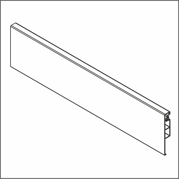 Передняя панель внутреннего ящика Dragon-Pro,  1100mm,  белый  (TB01021, E29) 