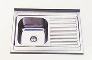 Мойка накладная 800*600*0, 6-160, 1. 5"  мал. в. полир. пр. +сифон б/п К