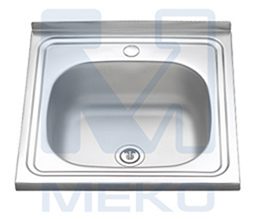 Мойка накладная 500*500*0, 6-160, 3. 5"  полиров. +сифон К