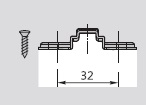 Монтажная планка H=2 DTC PIVOT-PRO Click-On  (89H20AQ) 