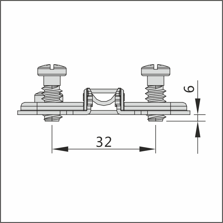 Монтажная планка H=0 DTC PIVOT-STAR Anyway-Clip c евровинтами 3D  (81T02TQA) 