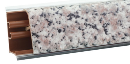 Плинтус LB37 Гранит  (36М)  6028  (фурнитура 338)  Korner 3м