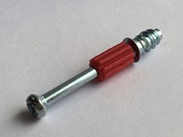 Minifix болт-саморез с пластиком d5 L34