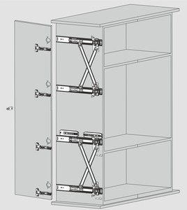 Комплект DTC TRACK-PRO R01 W=600мм двойной H=1400-2000 F=16-30мм 25кг  (R016002H) 