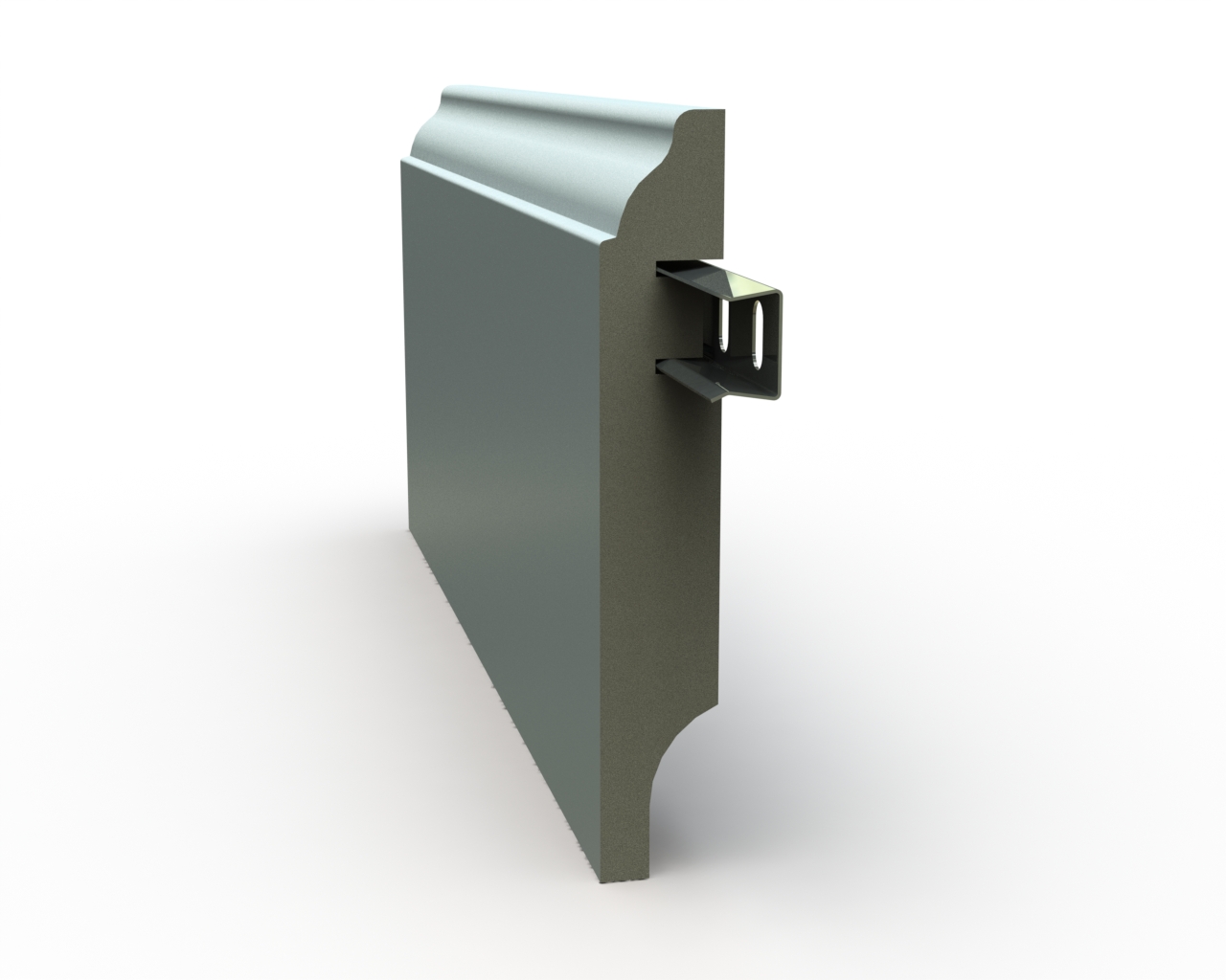 Плинтус напольный МДФ Белый 2,4 м под покраску 1115-10016-00