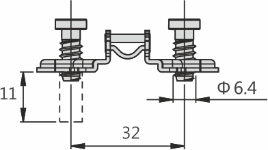 Монтажная планка H=4 DTC PIVOT-STAR Snap-On с евровинтами  (81H42AQ) 