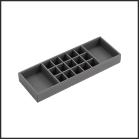 Вставка в ящик Pure-Pro LQ L=450 с ячейками  (B)  150х425х50  (LQ4515B57) 