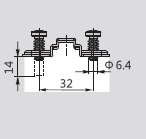 Монтажная планка H=0 DTC STANDART Click-On c евровинтами  (H02AQ) 