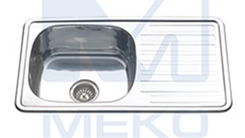Мойка врезная 760*420*0, 6-160, 3. 5"  полиров+сифон. К