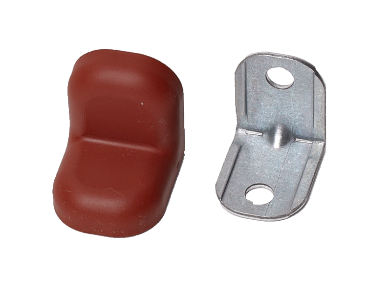 Уголок крепежный металл.с пластиковой крышкой (20х20х16)вишня №8 Уголок крепежный металл.с пластиковой крышкой (20х20х16)вишня №8