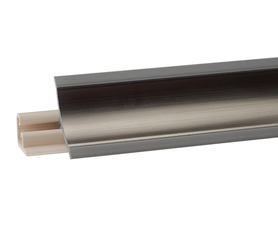 Плинтус LB23 Хром 612  (фурнитура 605)  Korner 3м