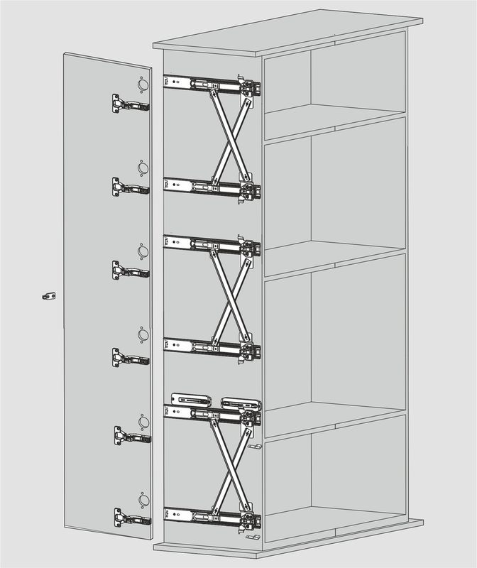 Комплект DTC TRACK-PRO R01 W=500мм тройной H=1600-2700 F=16-30мм 30кг  (R015003H) 