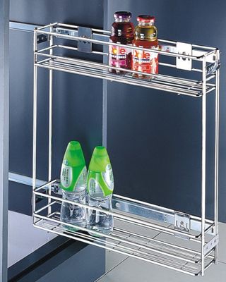 CARGO MINI 200мм, двухуровневое  бок.  90 градусов, хром глубина  440 РТJ009 ECO 2шт/уп