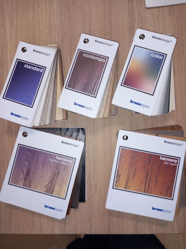 Образец ЛДСП KronoDesign (комплект вееров)