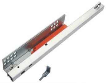 Направляющие 500мм 25кг ЧВ скр. монт фикс Push DTC  (GG10500G) 