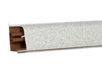 Плинтус LB38 Семолина серая  (3043М)  601  (фурнитура 391)  Korner 3м