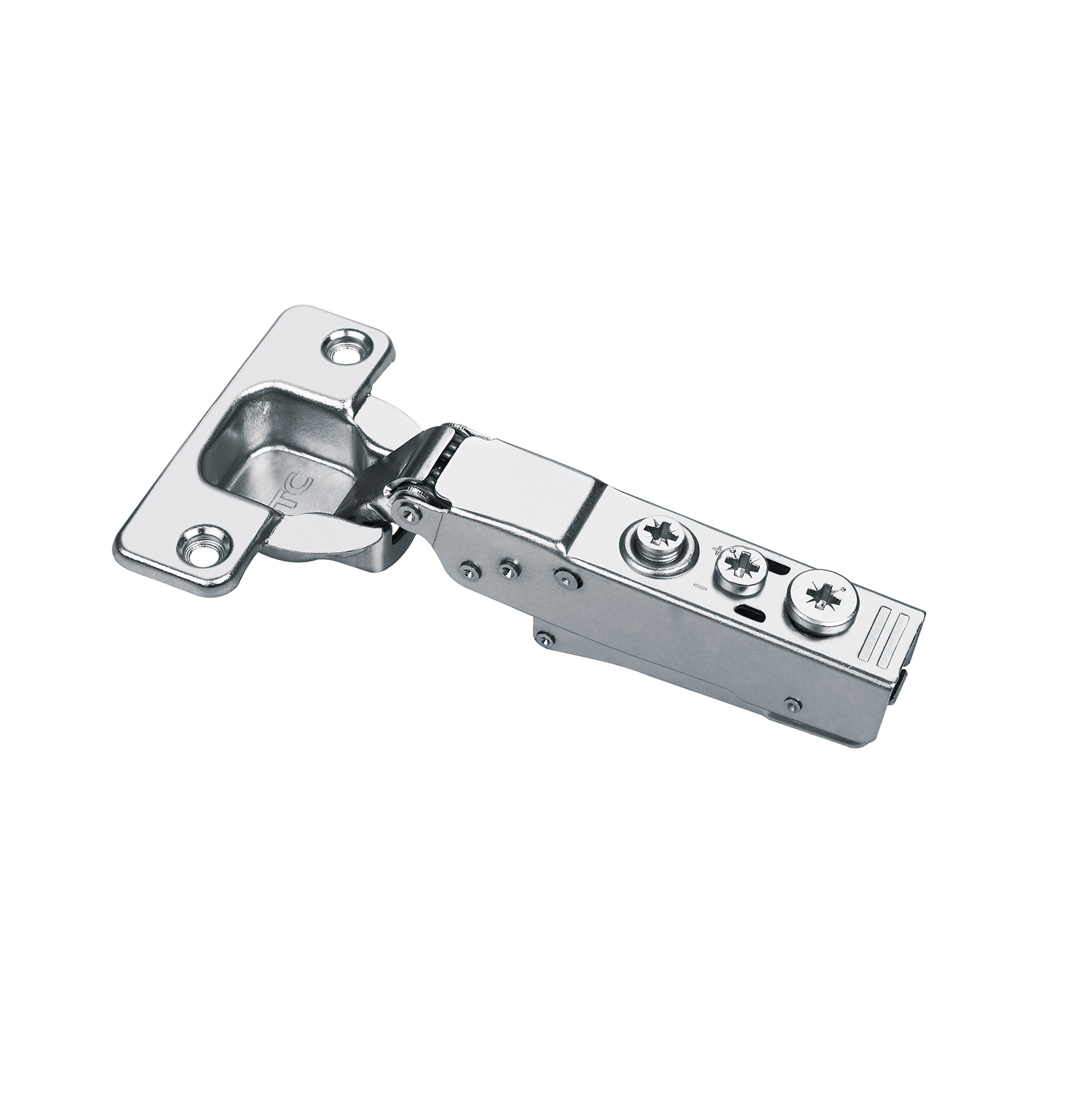 Петля 110° DTC PIVOT-STAR Snap-On полунакладная с доводчиком 48мм  (C81B676FB) 