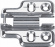 Монтажная планка. H=18 DTC PIVOT-STAR Snap-On 4 отверстия  (81H180EQ) 