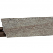 Плинтус LB231 Оникс серебристый  (424Т057М)  6135  (фурнитура 605)  Korner 3м