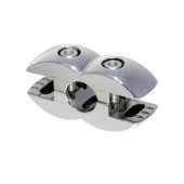 JOKER тип 55/R-7A двухстор.  крепл. для стекла и панели, VACUUM  хром К