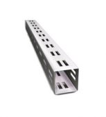 BASIS Стойка с 4-сторонней перфорацией 38*38*1500мм хром