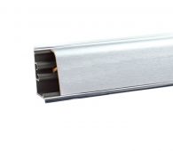 Плинтус LB37 Алюминий сатин (153/116М) 450 (ф-ра 210) Korner 3м