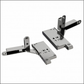 Петли D HINGE DTC 2шт.  левая/правая,  усиленные 30 кг,  черные  (TD00RL-30,  А08) 