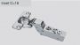 Петля 110° DTC PIVOT-STAR Snap-On вкладная с доводчиком 48мм  (C81C676FB) 