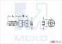 Стяжка эксцентр. д/полок Болт саморез 6/,511мм сталь 263.20.141 Стяжка эксцентр. д/полок Болт саморез 6/,511мм сталь 263.20.141