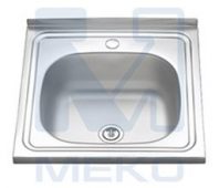 Мойка накладная 500*500*0, 6-160, 3. 5"  полиров. +сифон К