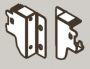 Крепление задней стенки h 84, 5 DTC Dragon Box серый  (M01031, Е18) 