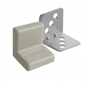 Уголок крепежный металл. с пластиковой крышкой GRANDIS (25х25х25) серый