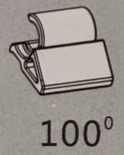 Ограничитель угла открывания фасада до 100° для TOP STAY SF (SF W100) Ограничитель угла открывания фасада до 100° для TOP STAY SF (SF W100)