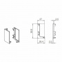Заглушки GOLA для L-обр.  профиля закрытые,  черный металлик  (PL.03.3100.BL) 