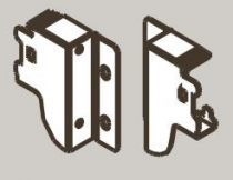 Крепление задней стенки h 84, 5 DTC Dragon Box серый  (M01031, Е18) 