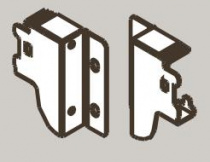 Крепление задней стенки h 84, 5 DTC Dragon Box белый  (M01031, Е01) 