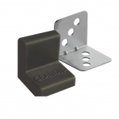 Уголок крепежный металл. с пластиковой крышкой GRANDIS (25х25х25) черный