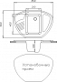 Мойка камен. 840*495-150, 3, 5" угловая "Черный антрацит"б/сиф (10