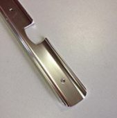 Планка У-образн 38мм хром  2-х стор соед-угловая