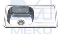 Мойка врезная 760*420*0, 6-160, 3. 5"  полиров+сифон. К