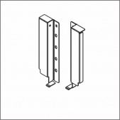 Крепление задней стенки h 178 Dragon Pro темно-серый  (TB03031, Е30) 