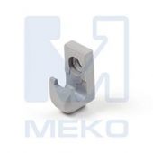 Клипса сетчатой полки белая