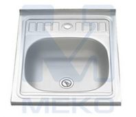 Мойка накладная 500*600*0, 6-160, 1. 5"  мал. вып. полир.  б/п К